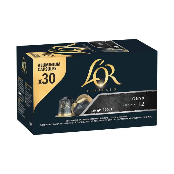 Espresso Onyx Intensity 12 Coffee Capsules Nespresso* Compatible