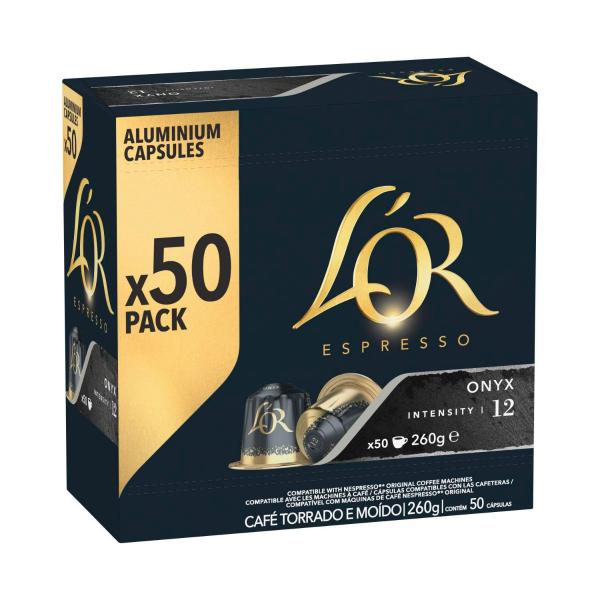 Espresso Onyx Intensity 12 Coffee Capsules Nespresso* Compatible