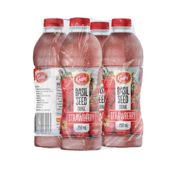 Basil Seed Strawberry Drink 4x250ml