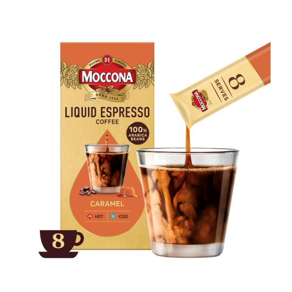 Espresso Caramel Concentrate Liquid Coffee Sachets