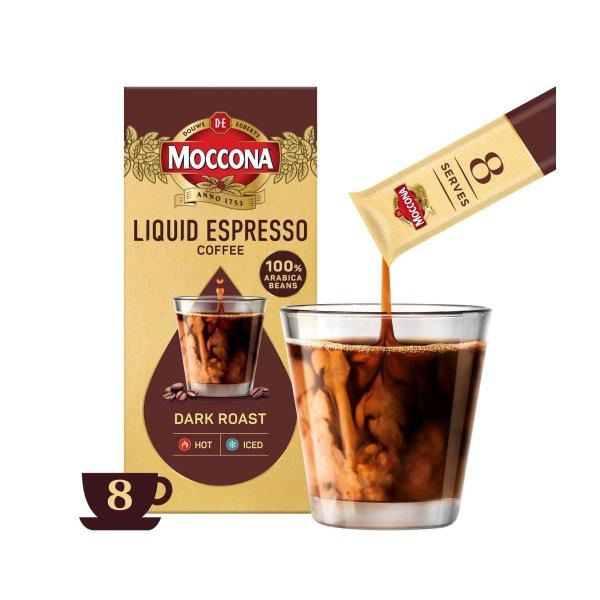 Espresso Dark Roast Concentrate Liquid Coffee Sachets