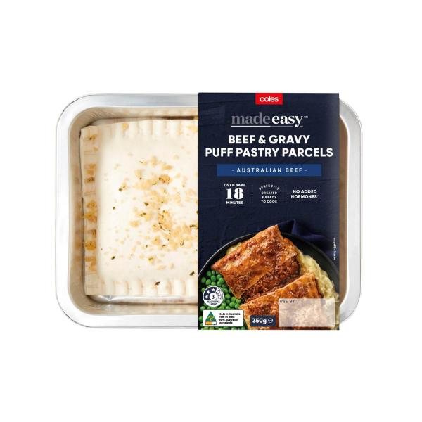 Beef And Gravy Puff Pastry Parcel
