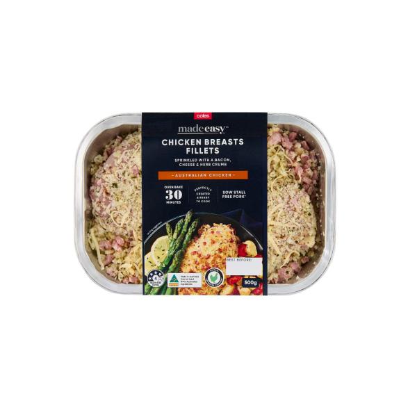 Chicken Breast With Bacon - Cheese & Herb Crumb