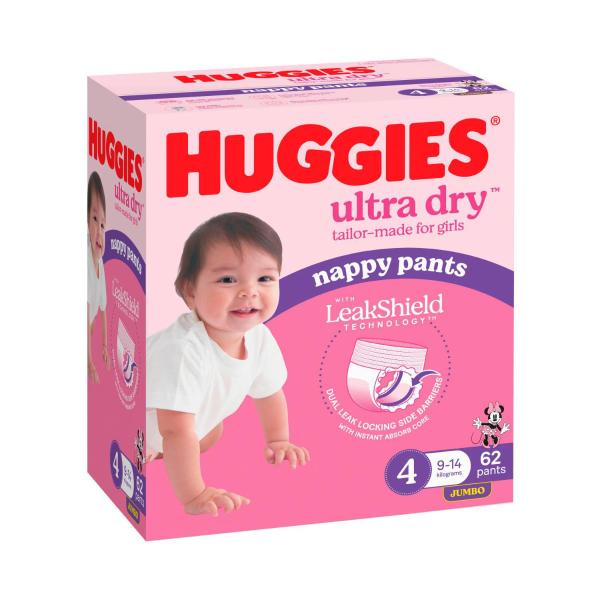 Jumbo Nappy Pants Size 4 Girl