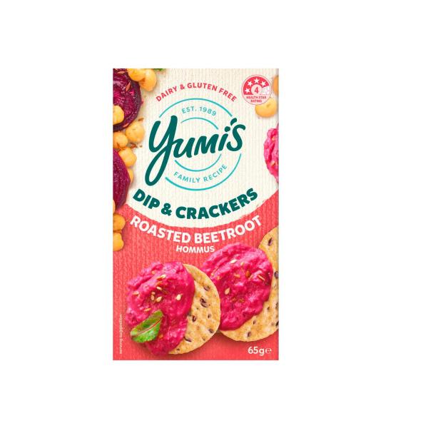 Dip & Crackers Beetroot Hommus