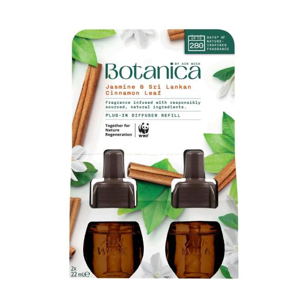 By Air Wick Plug- In Diffuser Refill Jasmine & Sri Lankan Cinnamon Leaf 2 X 22ml