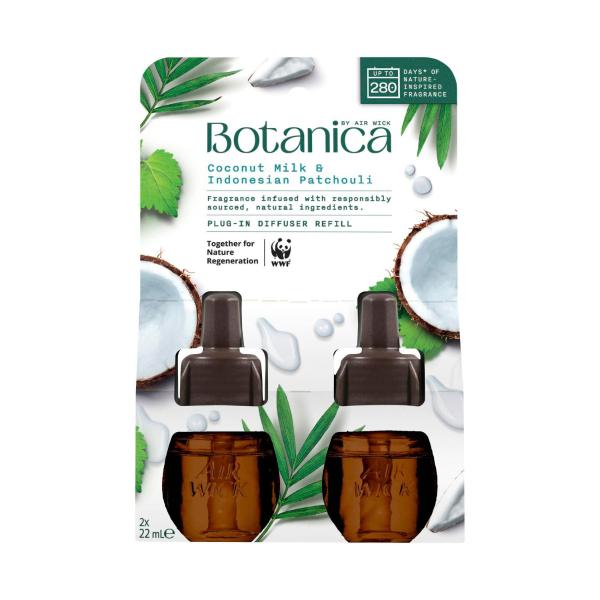 By Air Wick Plug-in Diffuser Refill Coconut Milk & Indonesian Patchouli 2x22ml