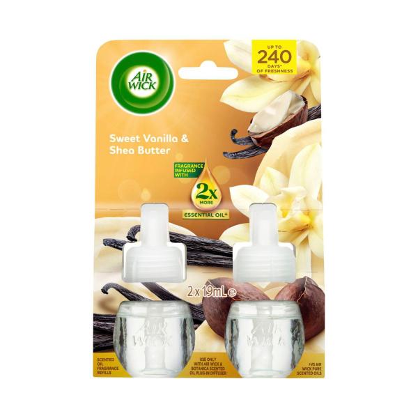 Scented Oil Fragrance Refill Sweet Vanilla Shea Butter 2x19ml