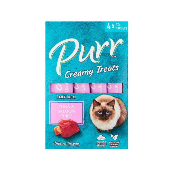 Cat Treat Tuna & Salmon Creamy Treat 4x12g