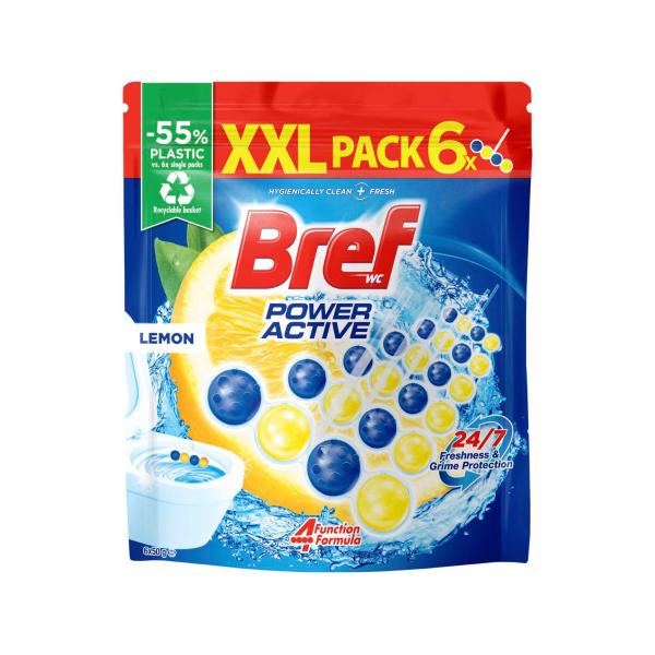 Power Active Rim Block Toilet Cleaner Lemon 50g