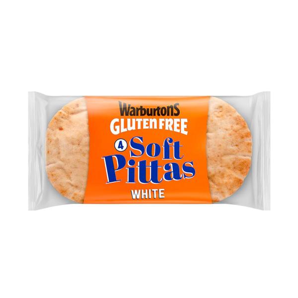 Gluten Free Soft White Pittas 4 Pack