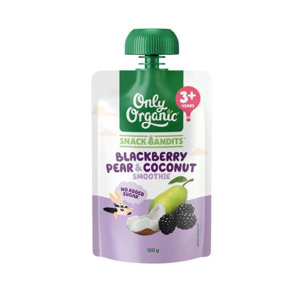 Snack Bandits Blackberry Pear & Coconut Smoothie