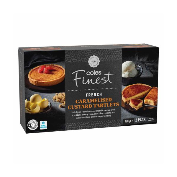 French Caramelised Custard Tartlets 2 Pack