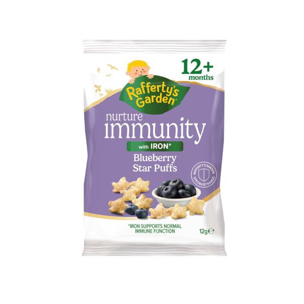 Nurture Immunity Blueberry Star Puffs 12m+