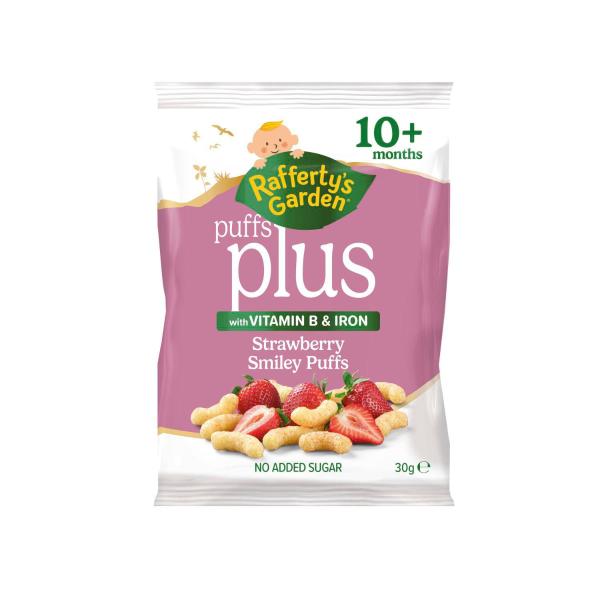 Puffs Plus Strawberry Smiley Puffs 10m+