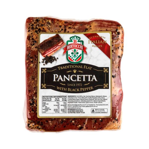 Pancetta Flat Black Pepper