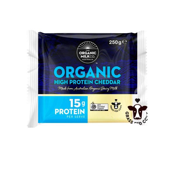 Organic High Protein Cheddar Block
