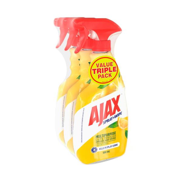 Spray N Wipe Lemon Citrus 5 In 1 Multi Purpose Cleaner Trigger 3x500ml