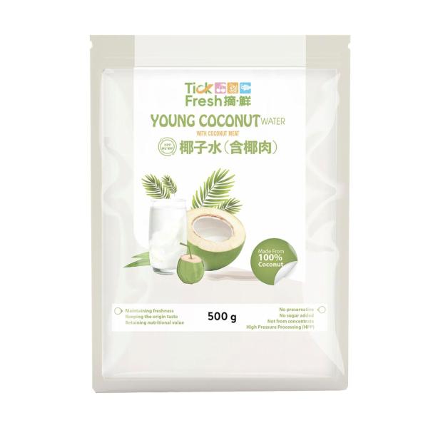 Young Coconut Water With Coconut Meat