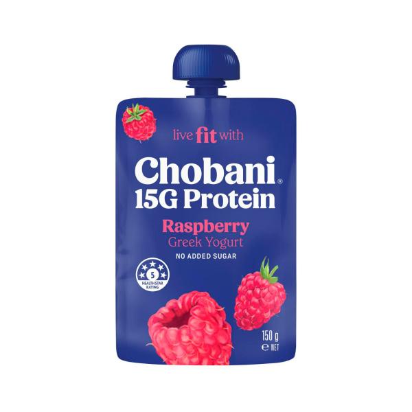15g High Protein Greek Yogurt Raspberry Pouch