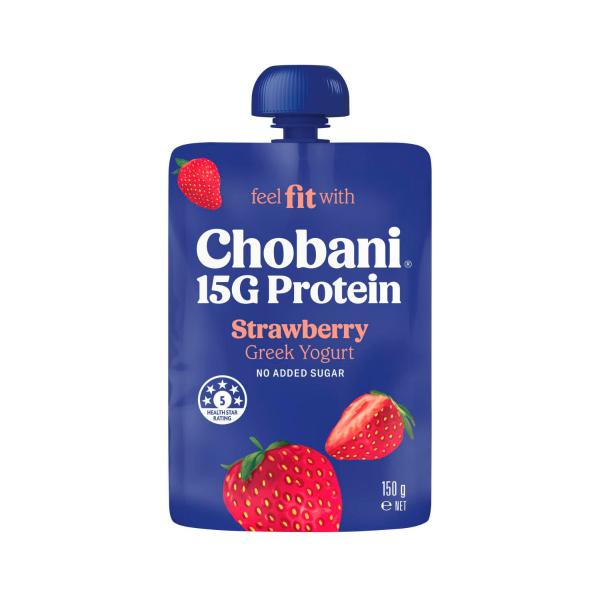 15g High Protein Greek Yogurt Strawberry Pouch