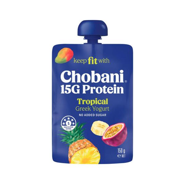 15g High Protein Greek Yogurt Tropical Pouch