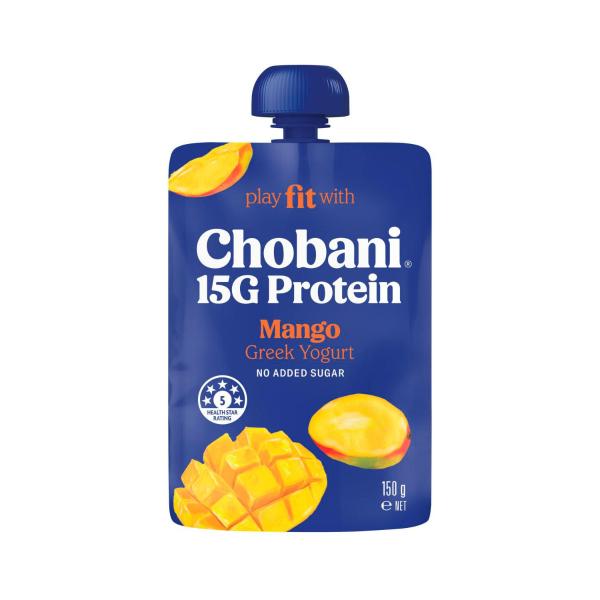 15g High Protein Greek Yogurt Mango Pouch