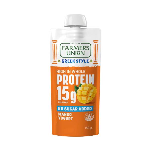 No Added Sugar Protein Yoghurt Pouch Mango