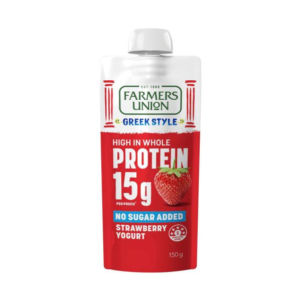 No Added Sugar Protein Yoghurt Pouch Strawberry