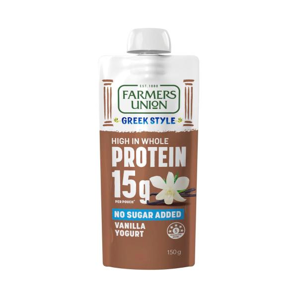 No Added Sugar Protein Yoghurt Pouch Vanilla