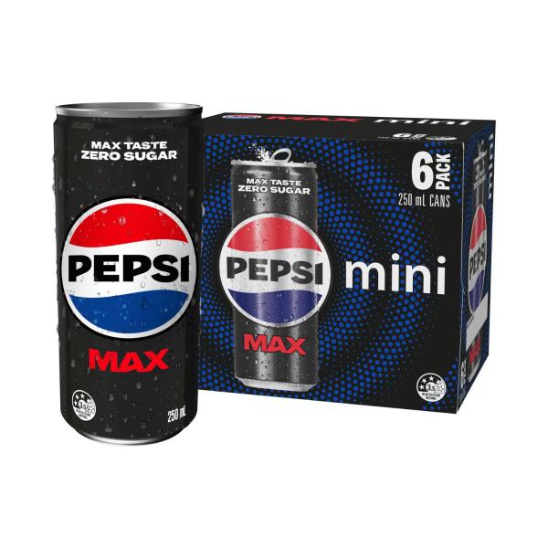 Max Soft Drink Zero Sugar Mini Cans 250ml