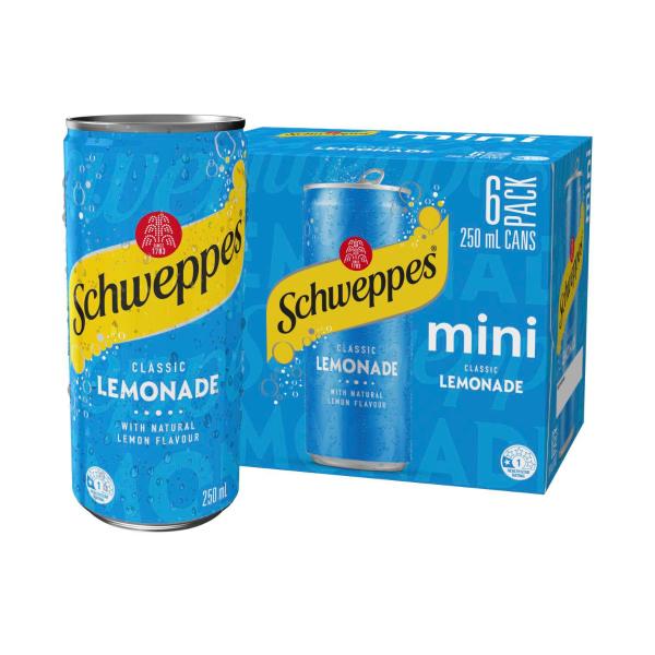 Lemonade Soft Drink Mini Cans 250ml