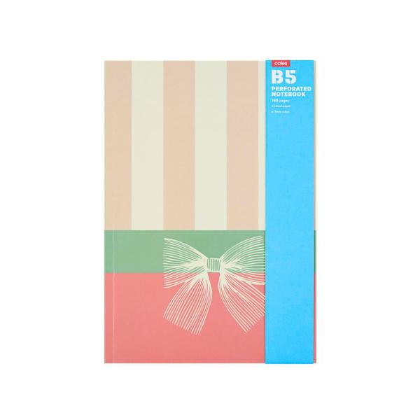 B5 Perforated Notebook 160 Page