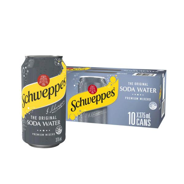 Mixers Soda Water Soft Drink 10x375ml