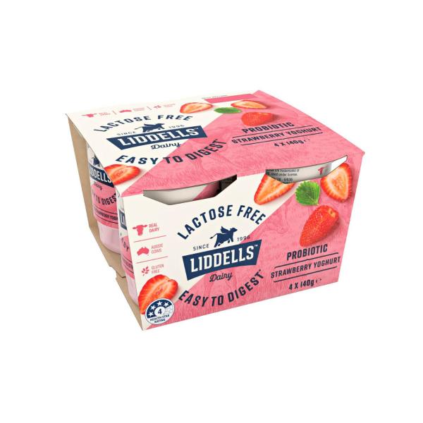 Lactose Free Yoghurt Strawberry 4x140g