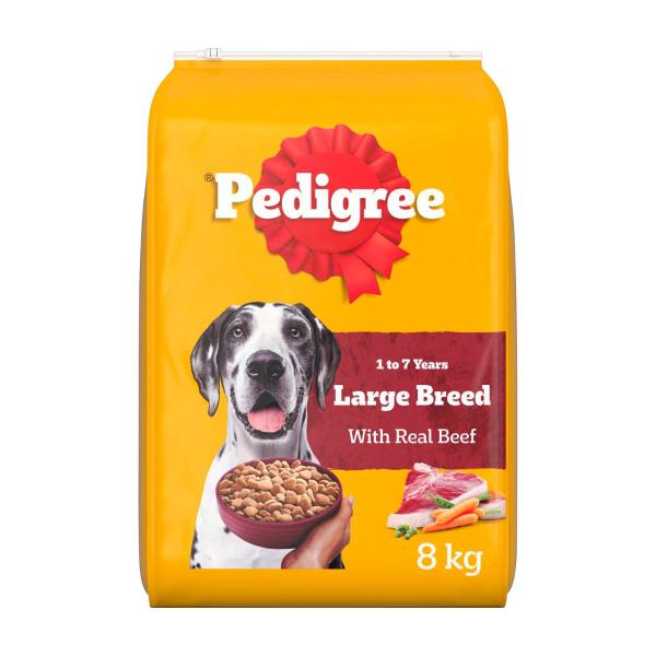 Large Breed With Real Beef Dry Dog Food