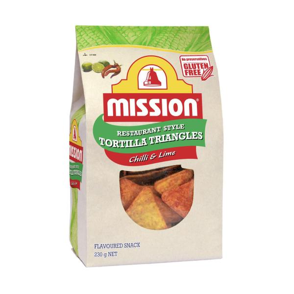 Chilli & Lime Tortilla Triangles Corn Chips