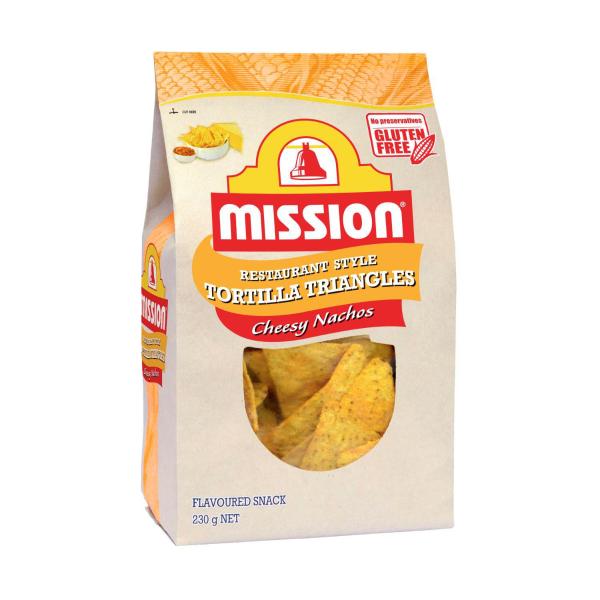 Cheesy Nachos Tortilla Triangles Corn Chips