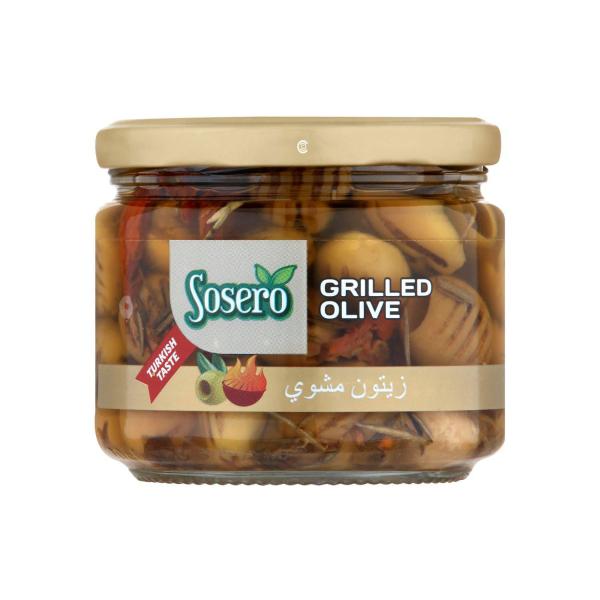 Grilled Green Olives