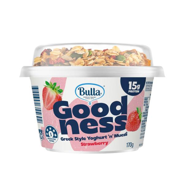 Goodness Greek Style Yoghurt 'n' Muesli Strawberry