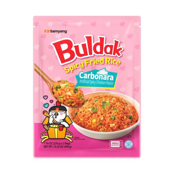 Buldak Spicy Fried Rice Carbonara