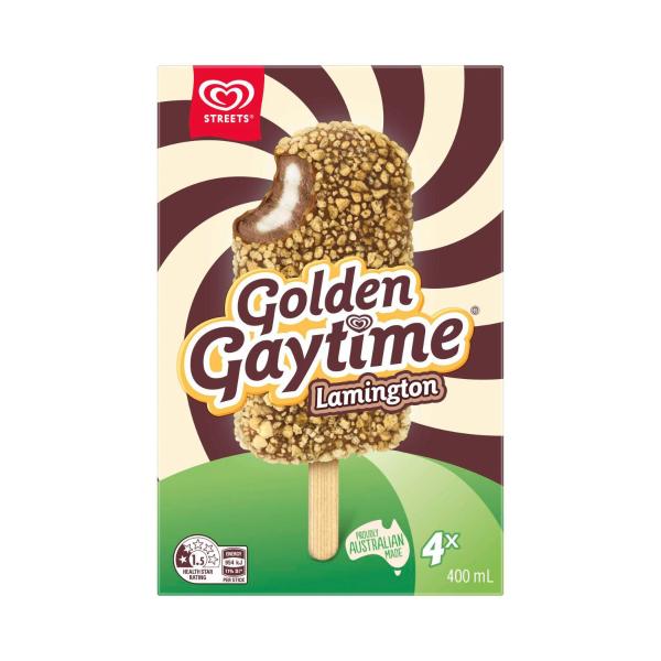 Golden Gaytime Lamington Sticks 4 Pack