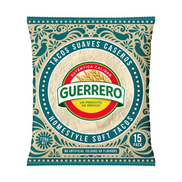 Soft Taco Tortillas 8in 15 Pack