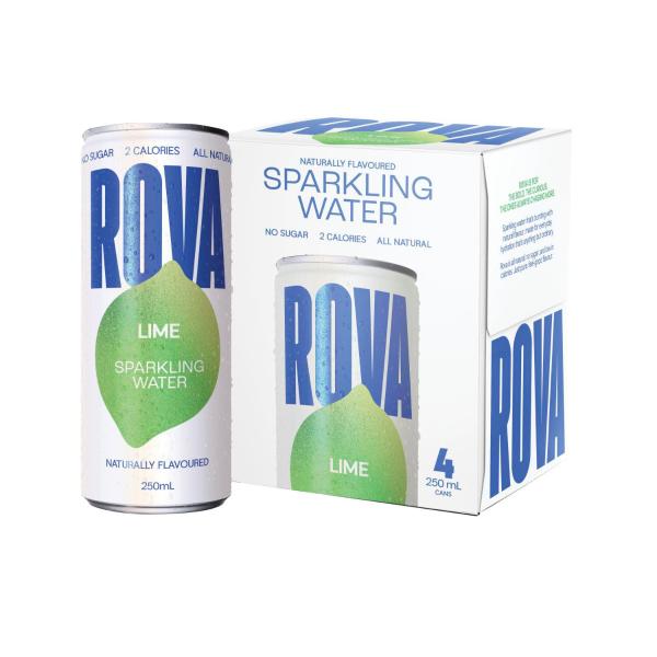 Sparkling Water Lime Cans 4x250ml