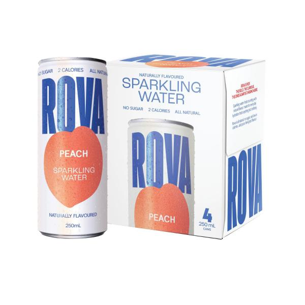 Sparkling Water Cans Peach 4x250ml