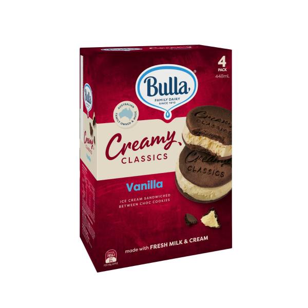 Creamy Classics Vanilla Sandwiches 4 Pack