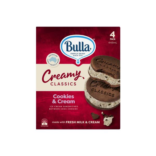 Creamy Classics Cookies & Cream Sandwiches 448ml