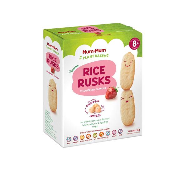 Chick Pea Rice Rusks Strawberry