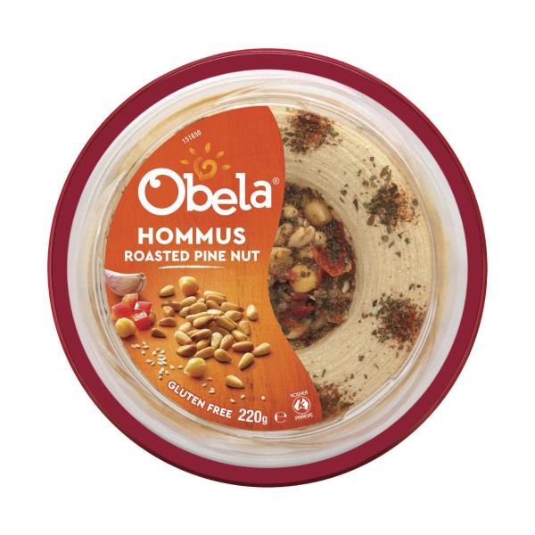 Garnished Dip Hommus With Roasted Pine Nut