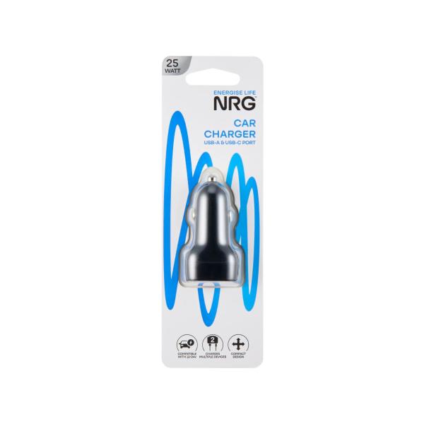 Car Charger 25w Dual Usb-c & A